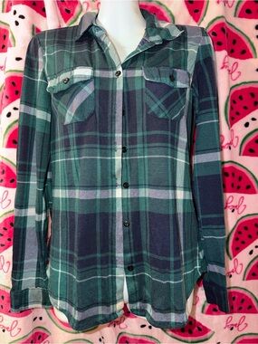 💚 Justify Plaid Flannel Shirt